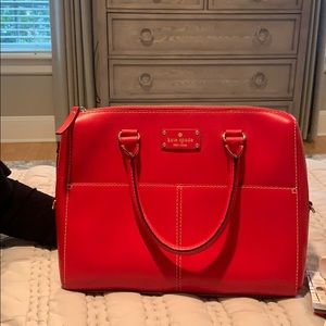 Beautiful red Kate spade bag